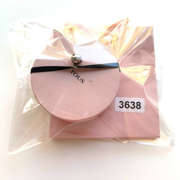 3638 TOUS ONYX AND SILVER EARRINGS JEWELRY - Picture 4 of 4